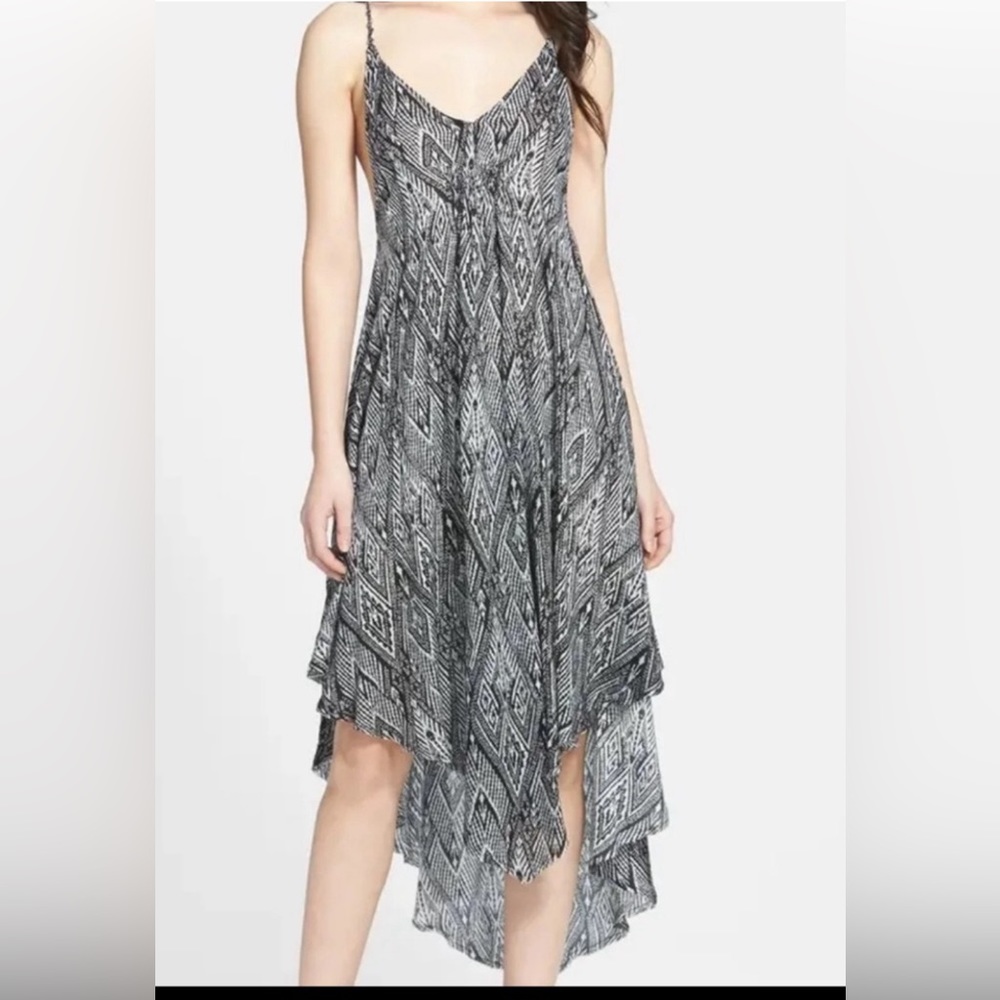 Free people knot for you print midi/maxi dress or swim cover up